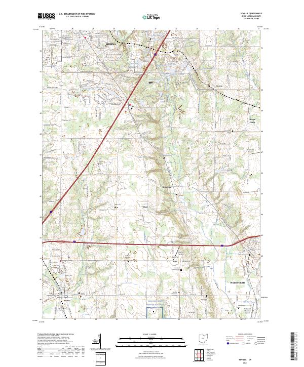 Seville 2023 topographic map thumbnail