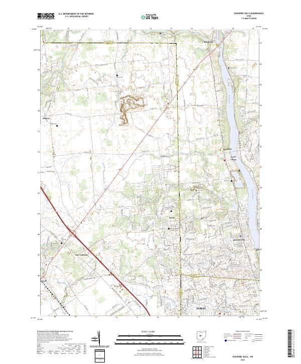 Shawnee Hills 2023 topographic map thumbnail