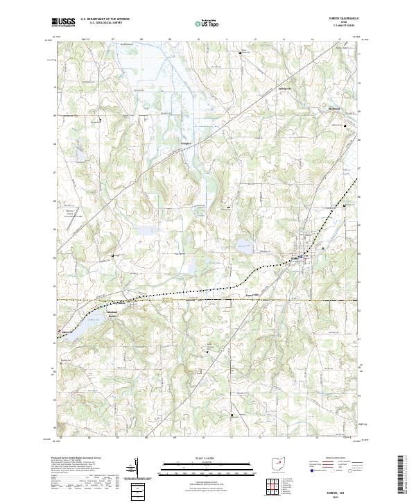 Shreve 2023 topographic map thumbnail