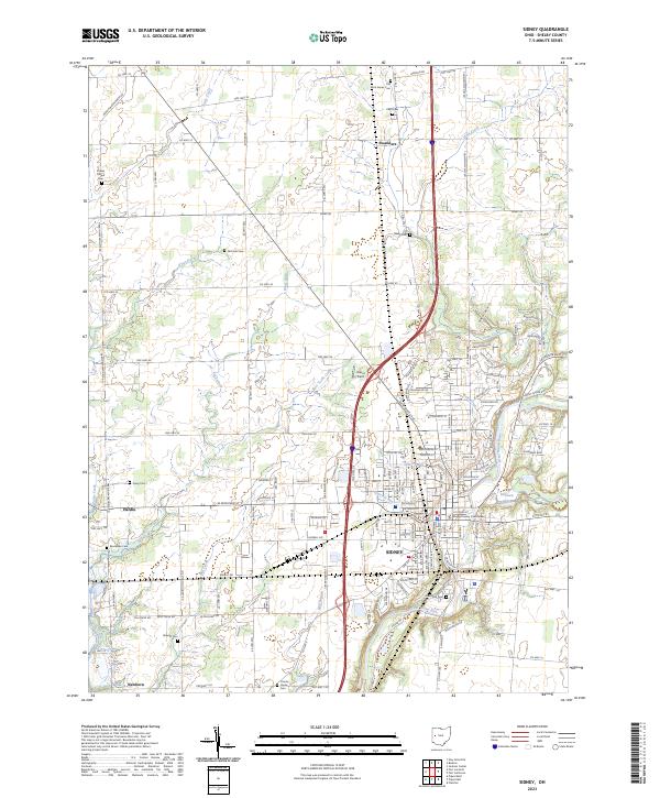 Sidney 2023 topographic map thumbnail