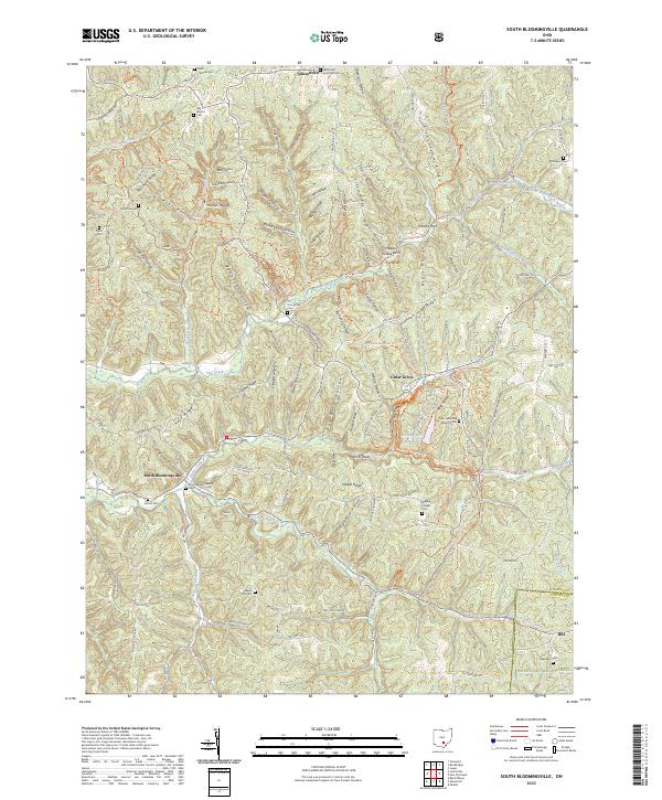 South Bloomingville 2023 topographic map thumbnail