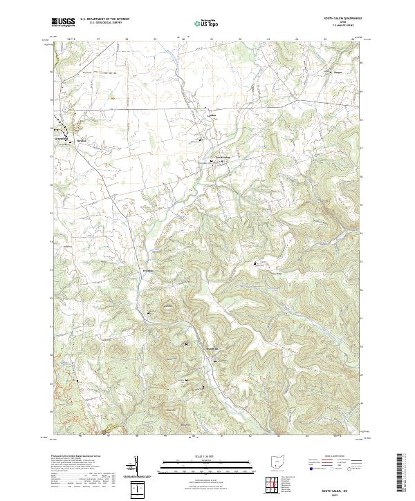 South Salem 2023 topographic map thumbnail