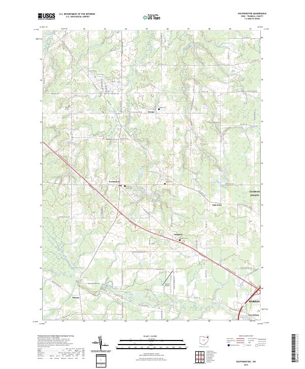 Southington 2023 topographic map thumbnail