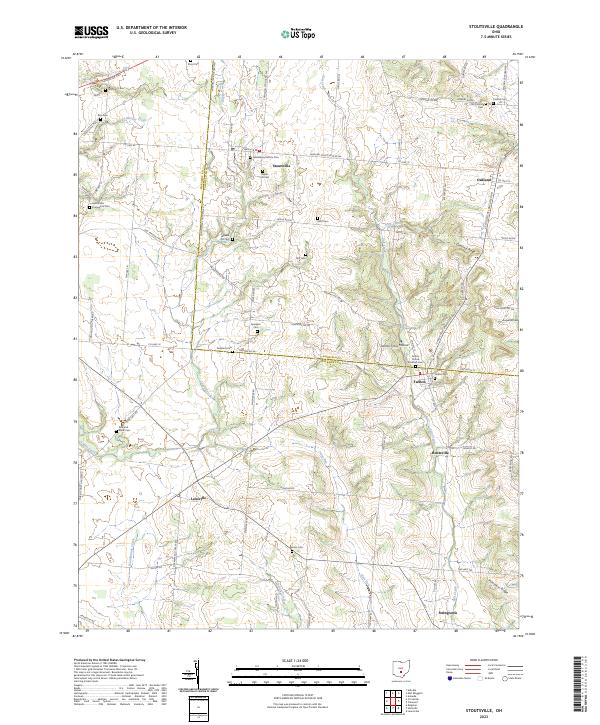 Stoutsville 2023 topographic map thumbnail