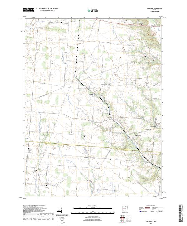 Thackery 2023 topographic map thumbnail