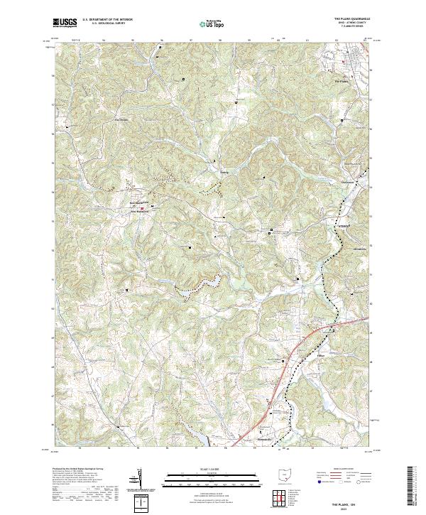 The Plains 2023 topographic map thumbnail
