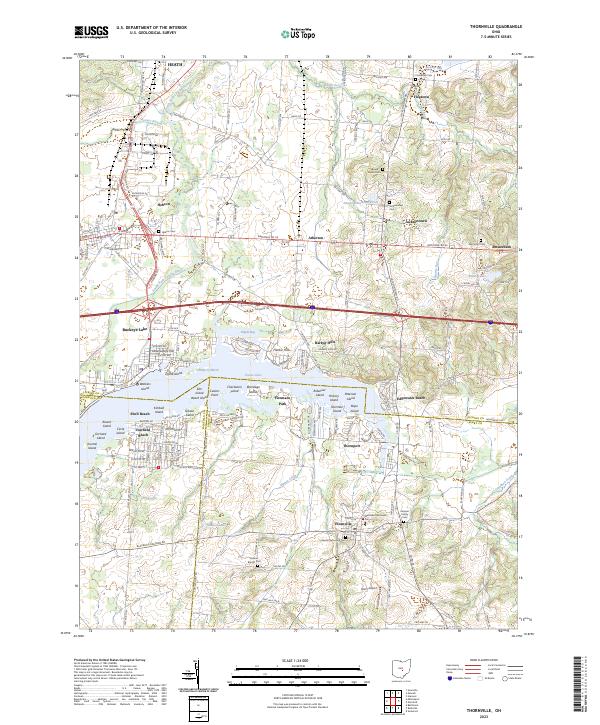 Thornville 2023 topographic map thumbnail