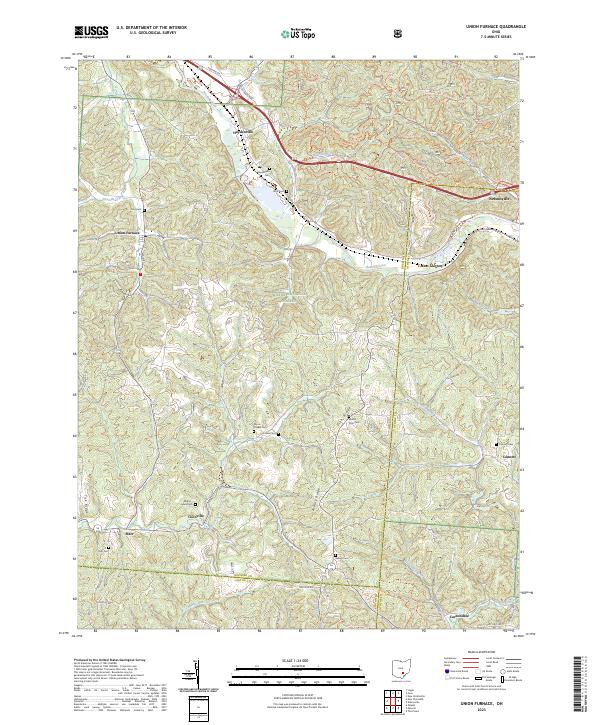 Union Furnace 2023 topographic map thumbnail