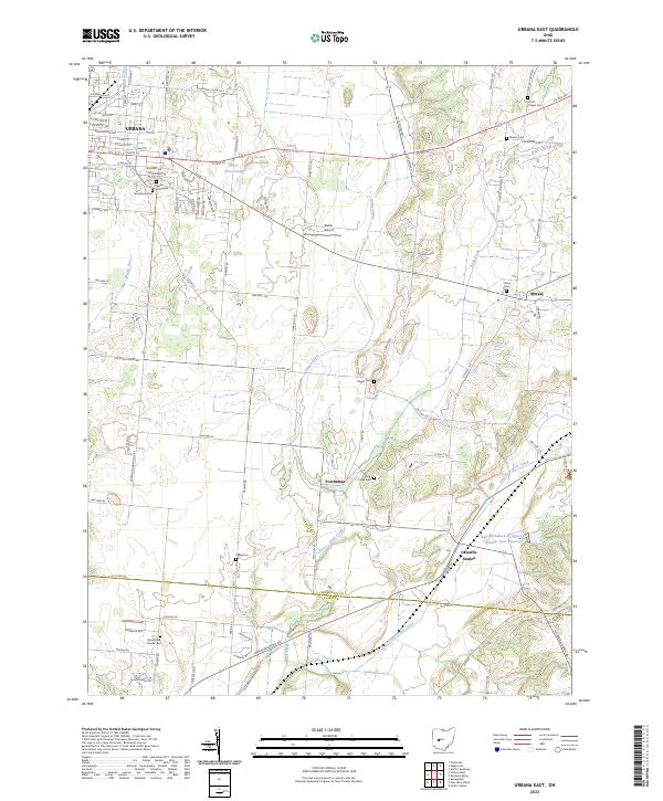Urbana East topographic map thumbnail