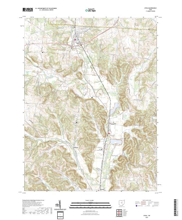 Utica 2023 topographic map thumbnail