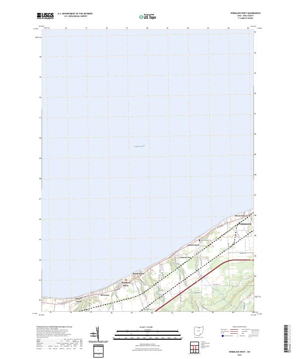 Vermilion West 2023 topographic map thumbnail