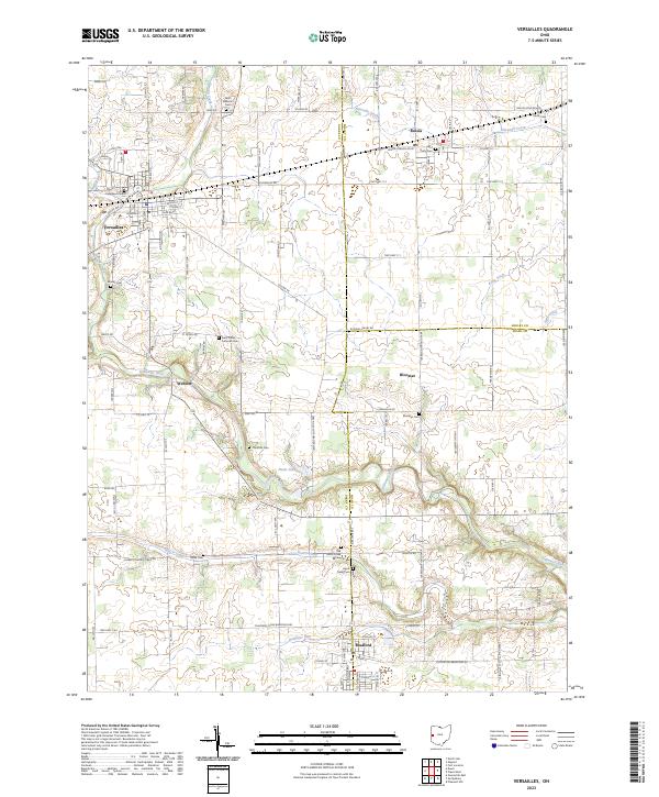 Versailles 2023 topographic map thumbnail