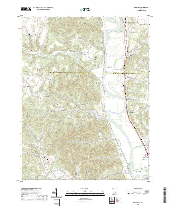 Wakefield 2023 topographic map thumbnail