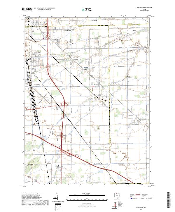 Walbridge 2023 topographic map thumbnail