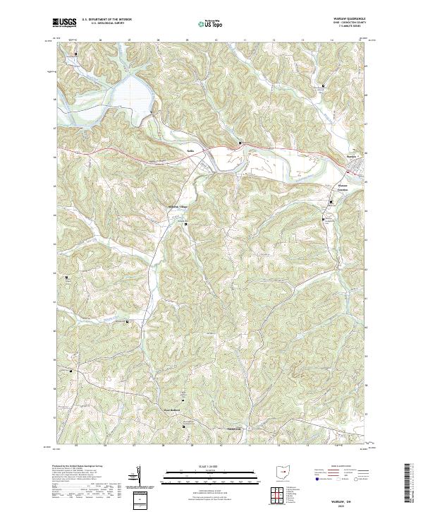 Warsaw 2023 topographic map thumbnail