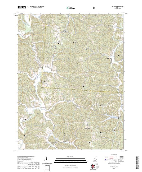Waterloo 2023 topographic map thumbnail