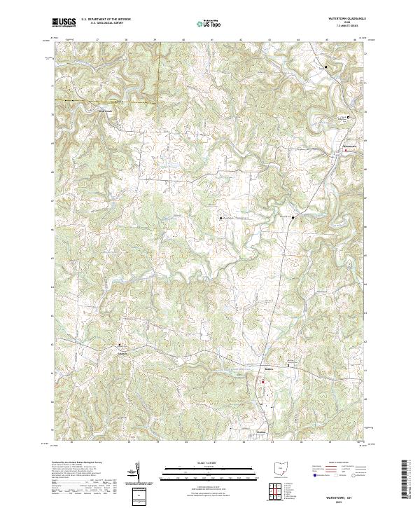 Watertown 2023 topographic map thumbnail