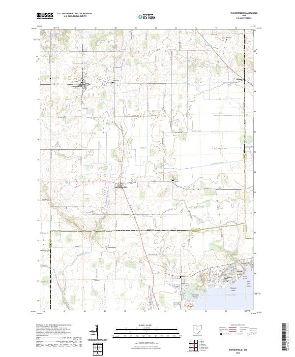 Waynesfield 2023 topographic map thumbnail