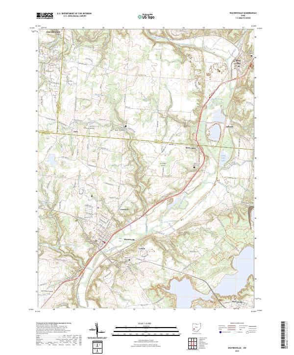Waynesville 2023 topographic map thumbnail