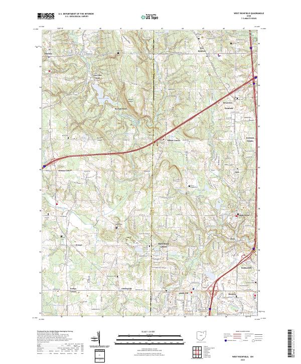 West Richfield 2023 topographic map thumbnail