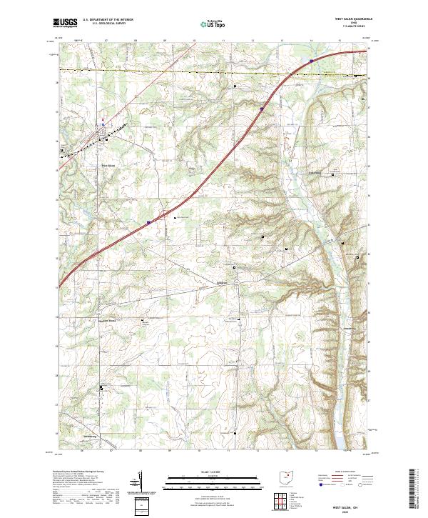West Salem 2023 topographic map thumbnail