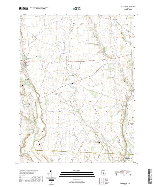 Williamsport 2023 topographic map thumbnail