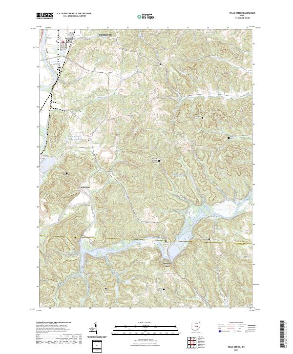 Wills Creek 2023 topographic map thumbnail