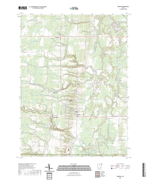 Windsor 2023 topographic map thumbnail