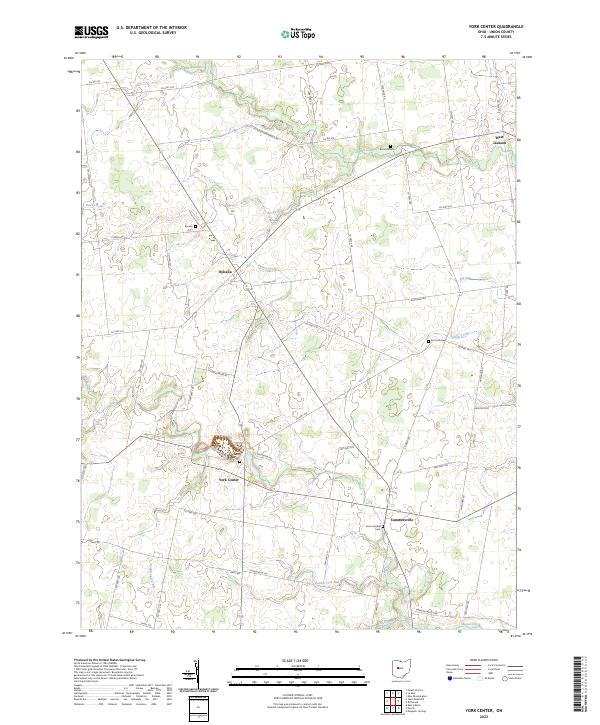 York Center 2023 topographic map thumbnail
