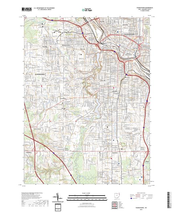 Youngstown 2023 topographic map thumbnail