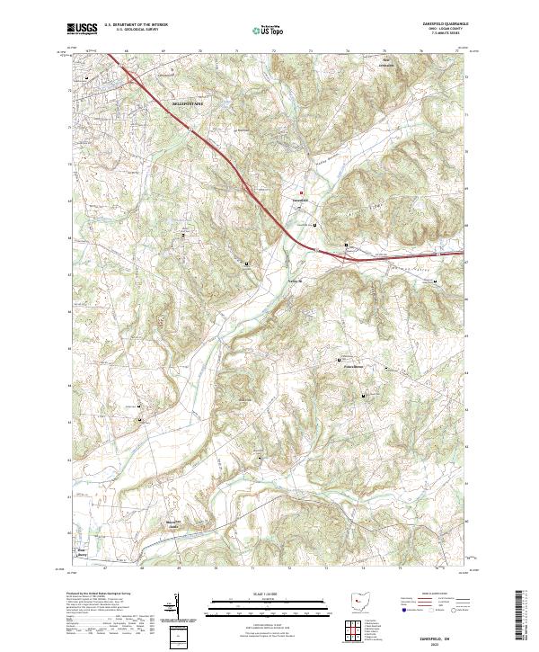 Zanesfield 2023 topographic map thumbnail