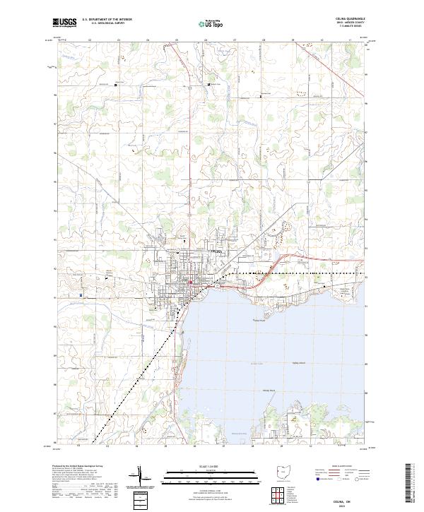 Celina topographic map thumbnail
