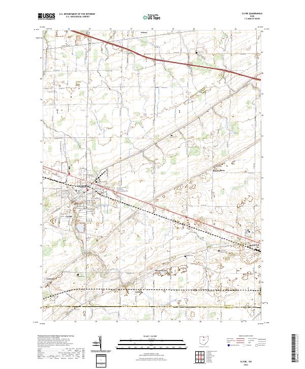 Clyde topographic map thumbnail