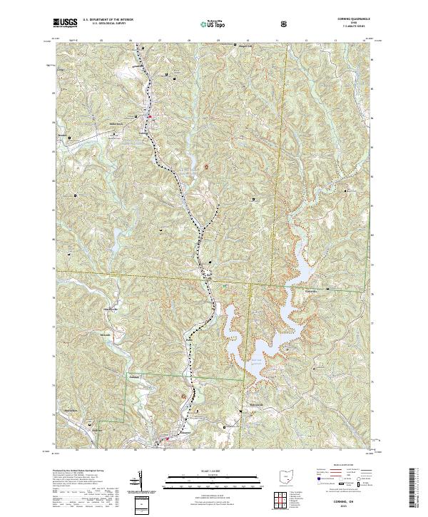 Corning topographic map thumbnail