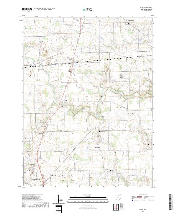 Dawn topographic map thumbnail