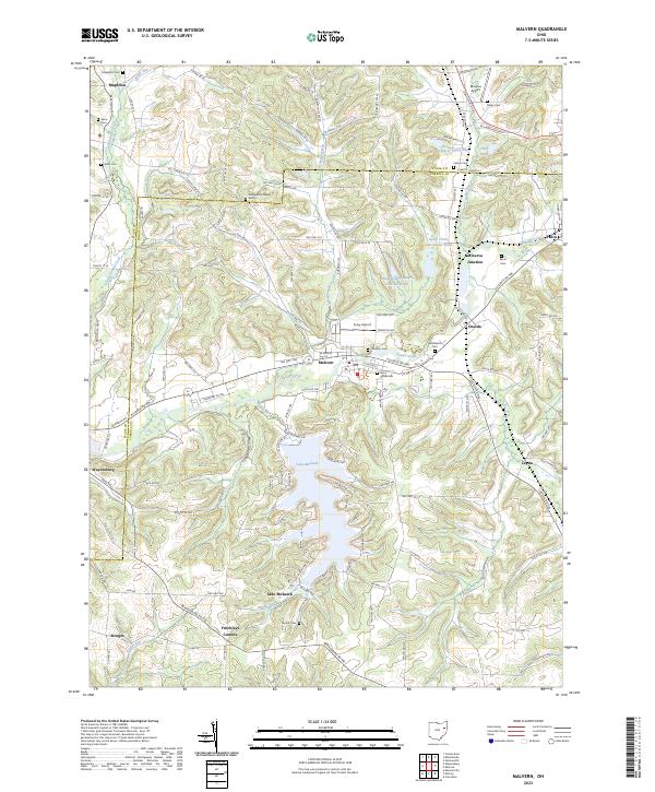 Malvern topographic map thumbnail