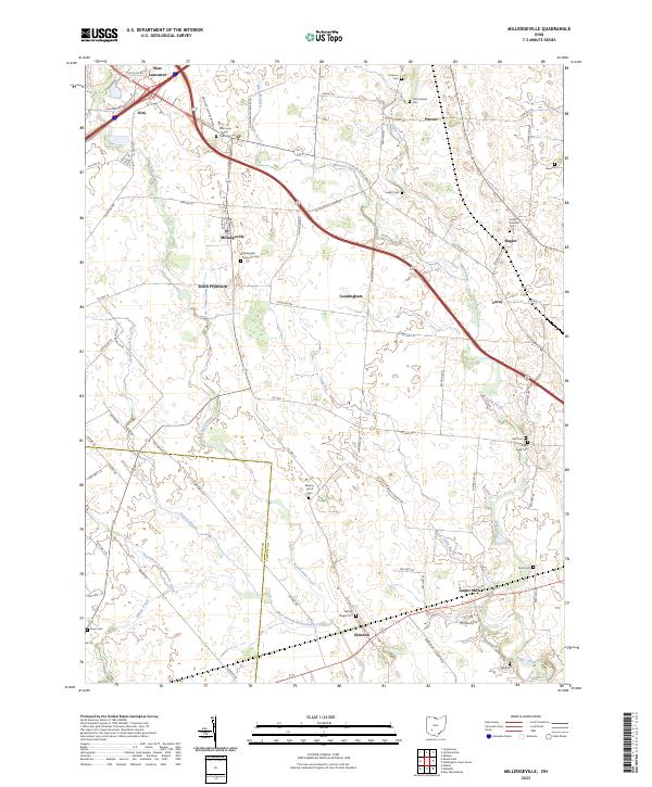 Milledgeville topographic map thumbnail
