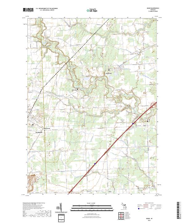 Adair topographic map thumbnail