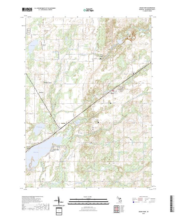 Adams Park topographic map thumbnail