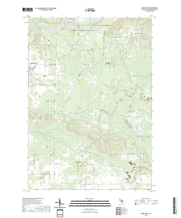 Addis Creek topographic map thumbnail