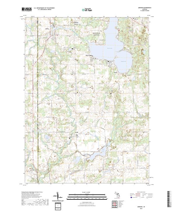Addison topographic map thumbnail