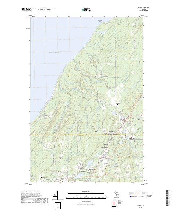 Ahmeek topographic map thumbnail