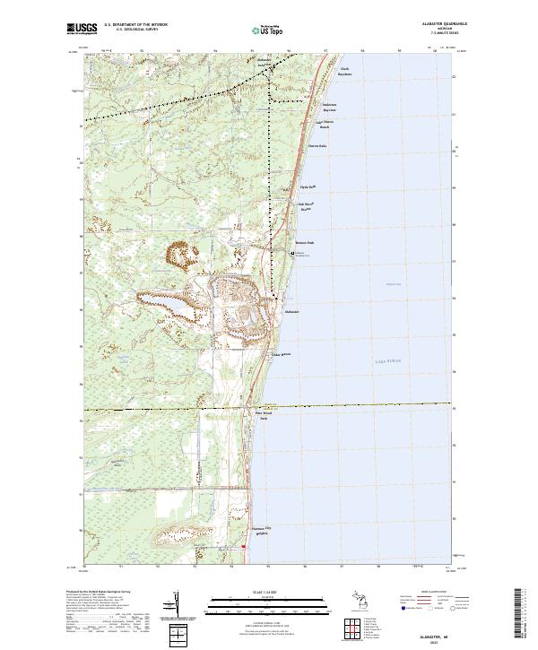 Alabaster topographic map thumbnail