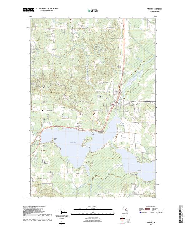 Alanson topographic map thumbnail