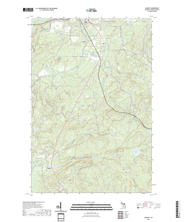 Alberta topographic map thumbnail