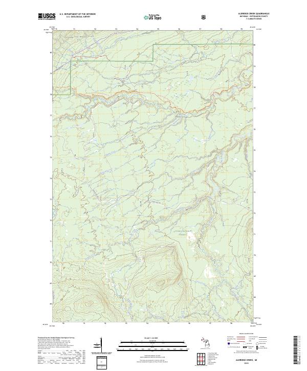 Aldridge Creek topographic map thumbnail