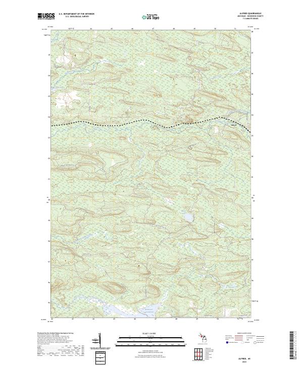 Alfred topographic map thumbnail