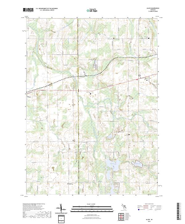 Allen topographic map thumbnail