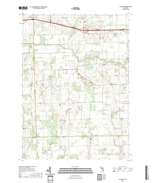 Allenton topographic map thumbnail