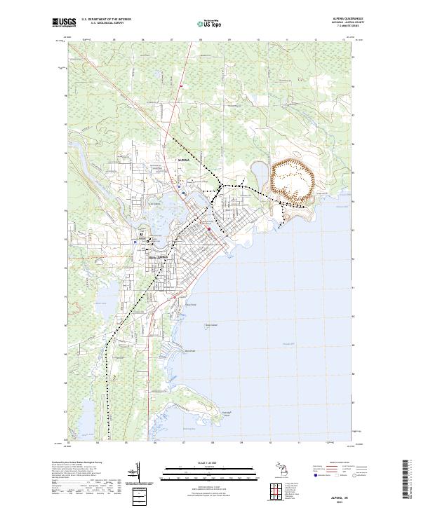 Alpena topographic map thumbnail